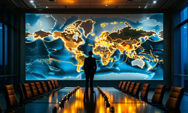 Global semiconductor supply chain map showing key manufacturing regions